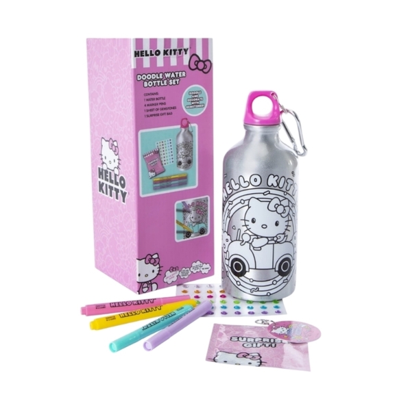 Sanrio Accessories - Sanrio Hello Kitty doodle Water Bottle Set